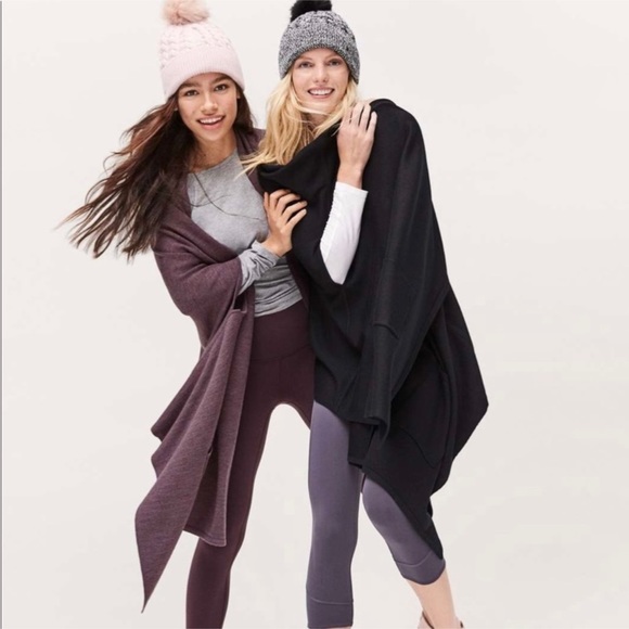 lululemon athletica Sweaters - Lululemon Live Freely Wrap Charcoal Gray